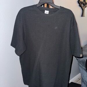 Zara Men's Black Textured Short Sleeve Crewneck Tee